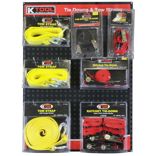 Tie Downs & Tow Straps Display Board by Kti