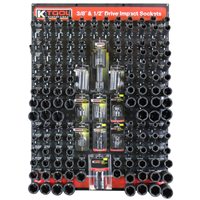 3/8" and 1/2" Drive Impact Sockets Display Board by K-Tool International