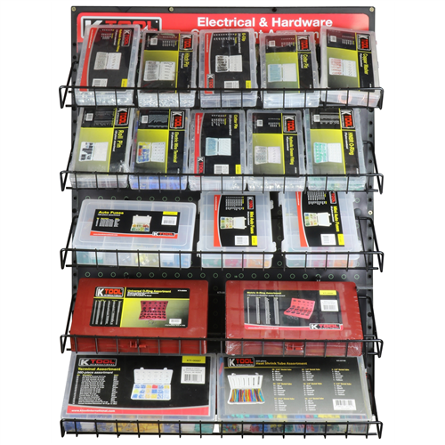 Electrical and Hardware Component Assortment Display