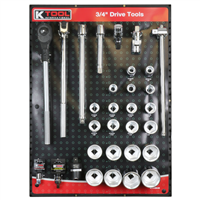 3/4" Drive Tools Display Assortment (Display Board NOT Included)