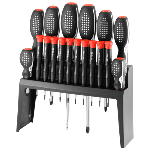 18-Piece Screwdriver Set w/ Vertical Holder