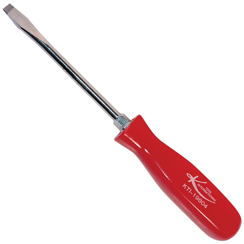 4 in. Slotted Screwdriver with Red Square Handle (EA)