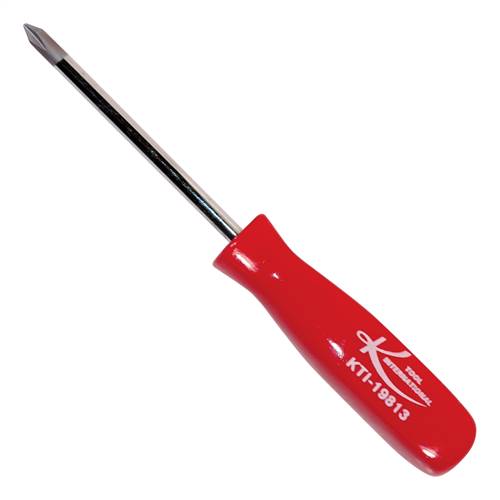 No. 1 x 3 in. Phillips Screwdriver with Red Square Handle (EA)