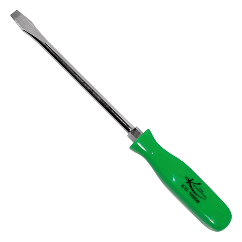 6 in. Slotted Screwdriver with Green Square Handle (EA)