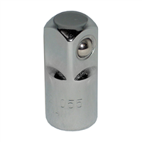 1/4 in. Female to 3/8 in. Male Chrome Socket Adapter, Each