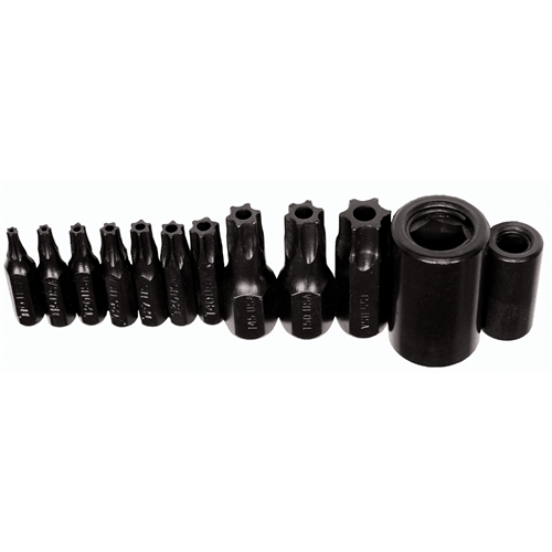 10-pc Tamper Proof Torx Socket Bit Set in Vinyl Holder