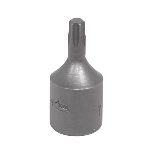 T25 x 1/4â€ Drive Chrome Vanadium Steel Internal Torq Socket Bit (EA)