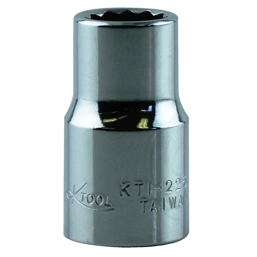 3/8â€ x 3/8â€ Drive 12-Point Fractional SAE Chrome Standard Socket (EA)