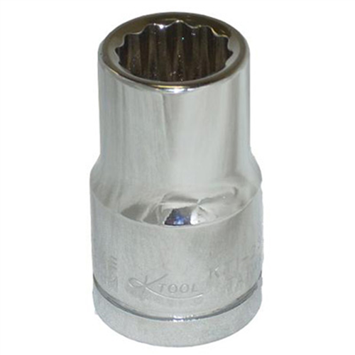 1/2â€ x 1/2" Drive 12-Point Fractional SAE Standard Chrome Socket (EA)