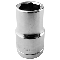 14mm x 1/2â€ Drive Metric 6-Point Standard Chrome Socket (EA)