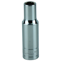 11mm x 1/2" Drive 6-Point Metric Deep Chrome Socket (EA)