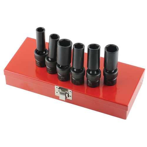 6-pc 3/8" Drive Flex Deep Impact Socket Set