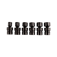 6-Piece 3/8 in. Drive Fractional Flex Impact Short Socket Set