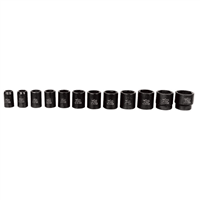 12-Piece 1/2 in. Drive Fractional SAE 6 Point Standard Impact Socket Set