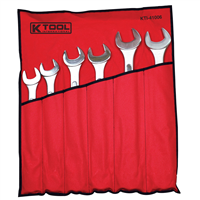6-Piece Raised Panel Jumbo Combination Wrench Set, Fractional 1-3/8 in. to 2â€