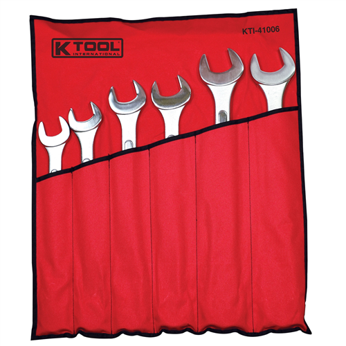 6-Piece Raised Panel Jumbo Combination Wrench Set, Fractional 1-3/8 in. to 2â€