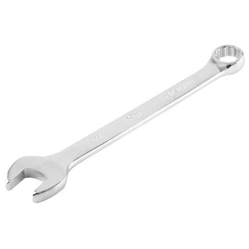 3/4â€ Fractional 12-Point Standard Polished Chrome Combination Non-Ratcheting Wrench (EA)