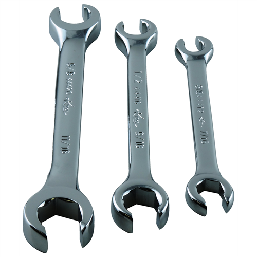 3-pc SAE Flare Nut Wrench Set