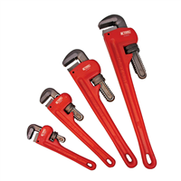 4-Piece Pipe Wrench Set, Includes 8â€, 10â€, 14 in. and 18 in. Pipe Wrenches