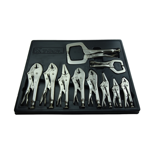 K Tool International Dls-10 10-Piece Locking Pliers Set