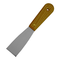 1-1/2" Flexible Putty Knife with Stainless Steel Blade and Wood Handle