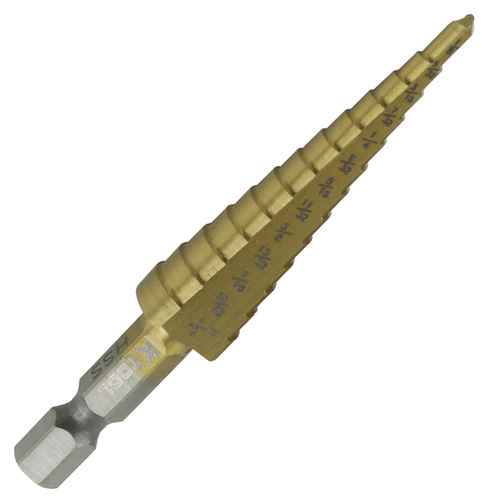 K Tool International Kti71235 1/8"-1/2" Step Drill Bit (Ea)