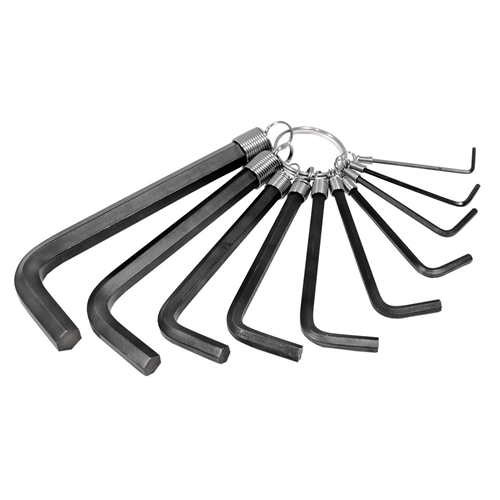 10-pc Metric Hex Key Set on a Ring