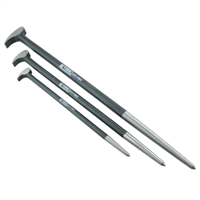 3 Pc Roll Head Ladyfoot Pry Bar Set