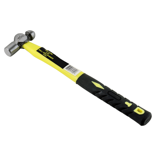 4 oz. Ball Pein Hammer with Fiberglass Handle and Rubber Grip