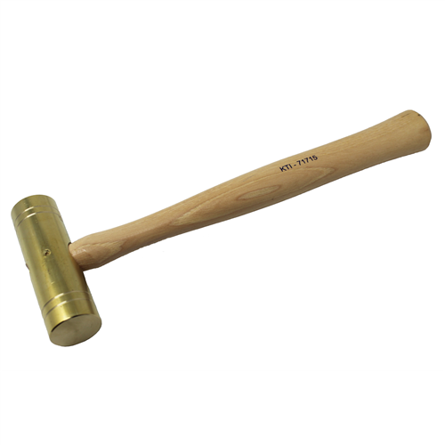 24 oz. Brass Hammer with Wooden Hickory Handle