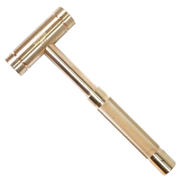 48 oz. Solid Brass Hammer with 1-1/4â€ Head Diameter (EA)