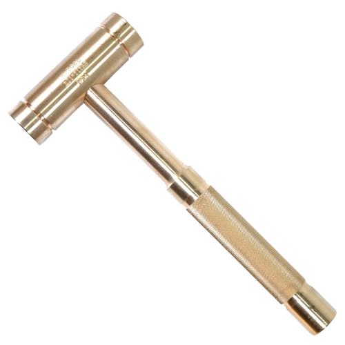 48 oz. Solid Brass Hammer with 1-1/4â€ Head Diameter (EA)