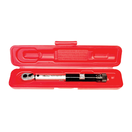 1/4" Drive Ratcheting-style Torque Wrench, 30-150 in/lbs.