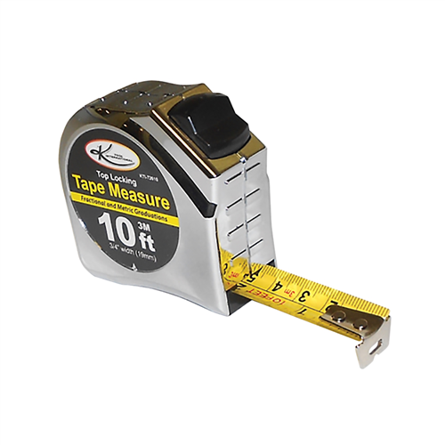 3/4" x 10' Top Lock Tape Measure with SAE and Metric Markings