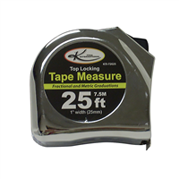 1" x 25' Top Lock Tape Measure with SAE and Metric Markings