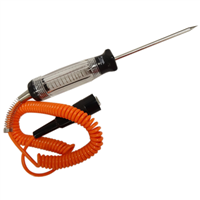 Heavy-duty Circuit Tester with 10â€™ Retractable Wire and Clip
