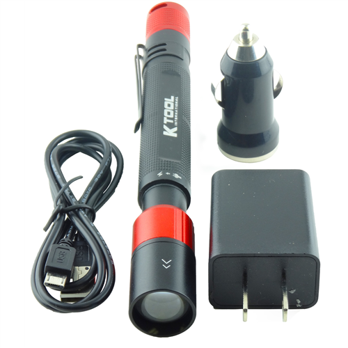 Rechargable CREE LED XPG 120 Lumen Pen Light Kit, 3.7-Volt 1100mAh