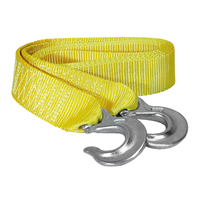 2" X 10' Tow Strap with Forged Hooks at 7,000 lb Capacity