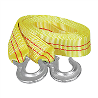 2" x 15' Tow Strap with Forged Hooks at 10,000 lb. Capacity