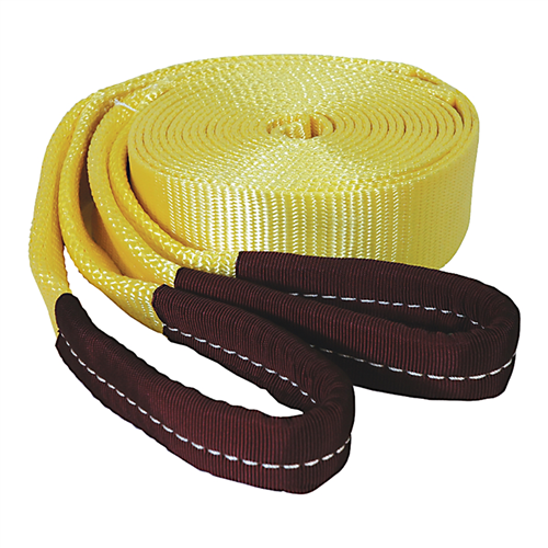 2" x 20' Heavy-Duty Tow Strap with Looped Ends at 15,000 lb. Capacity