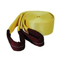 3" x 20' Heavy-Duty Tow Strap with Looped Ends at 22,500lb. Capacity