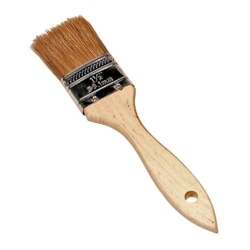 Brush Utility 1-1/4" Natural Bristles Wood Handle
