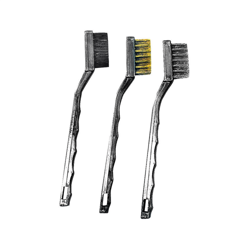 3-Piece of Mini Brush (Brass/Nylon/Steel) Set
