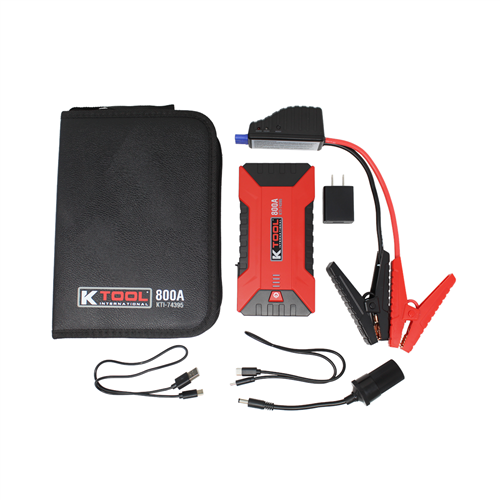 K Tool International Ced8007-Mtn Compact Jump Starter 800 Amp 12-Volt 12000Mah