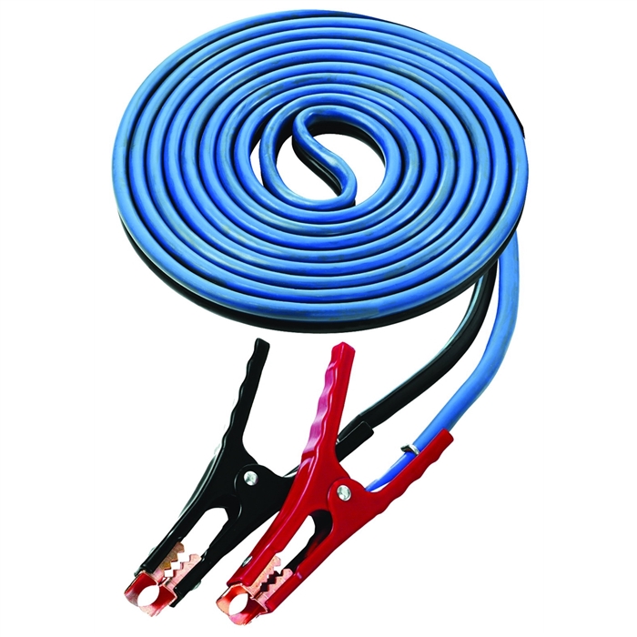 16' Heavy Duty 4-Gauge Cables with 400 Amp Clamps