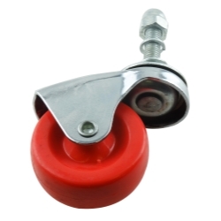 2-1/2" Replacement Oil-resistant Rubber Caster for Creeper Seat