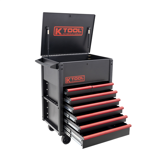 K Tool International Kti75122 Premium 7 Drawer 750 Lb. Service Cart (Matte B