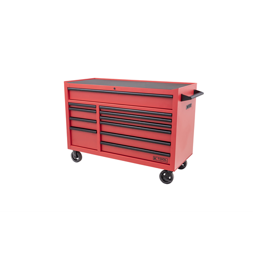 K Tool International Kti75137 55 11 Drw Db Bay 1,200Lb Tool Box (Matte Red)