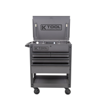 K Tool International Kti75150 35"Prem 4 Drawer 500 Lb Service Cart (Grey)