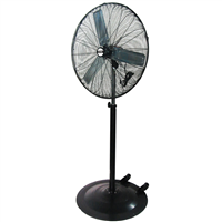 30" Adjustable Height Pedestal Fan, 3-Speed